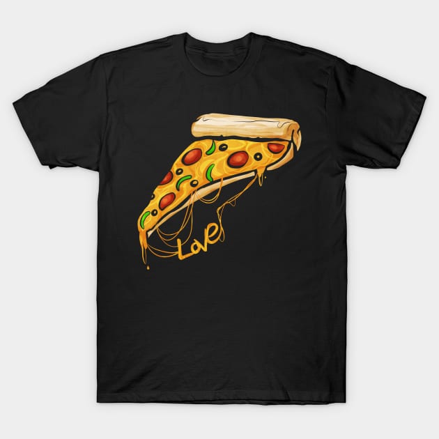 I love Pizza Slice Shirt Pizza T-Shirt by SinBle